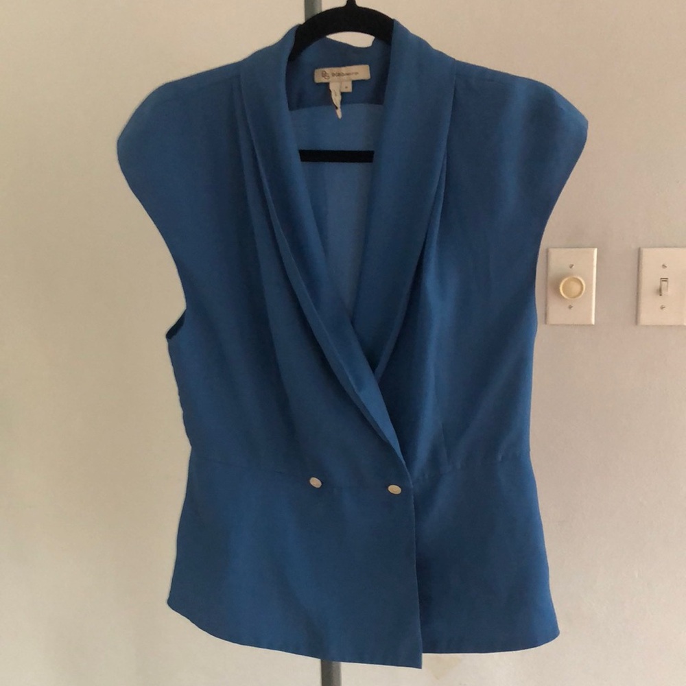 BCBG blue blouse
